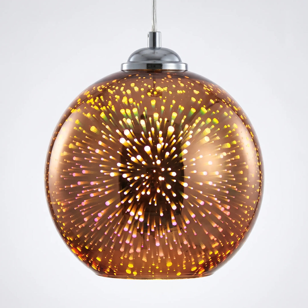 3D fireworks Effect Globe Pendant Lamp -  Pyrova