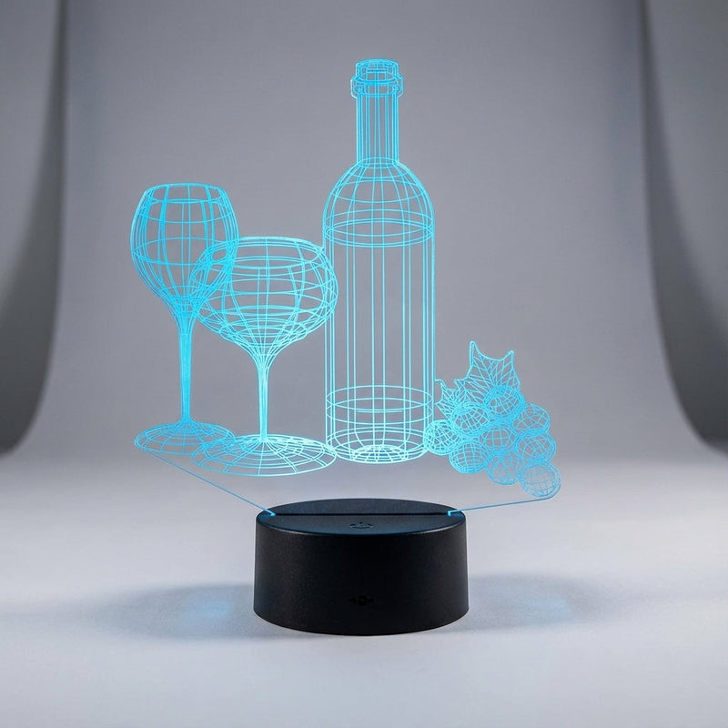3D Illusion Tabletop Lamp -  NoirGlow