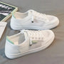 Weiße Damensneaker mit Mesh-Obermaterial – Elena
