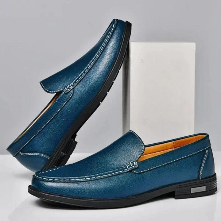 Italienische Slipper aus echtem Leder – Emilio