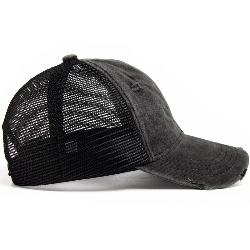 Cap mit Zopföffnung & Mesh-Design – 1 kaufen, 1 gratis – Liora