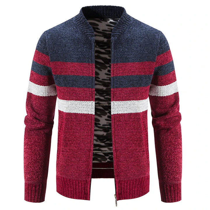 Herren Gestreifter Herbstpullover – Tobias