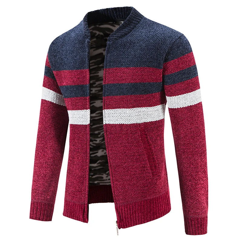 Herren Gestreifter Herbstpullover – Tobias