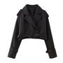 Trendige Kurze Damen-Trenchcoat mit Gürtel – Amelie