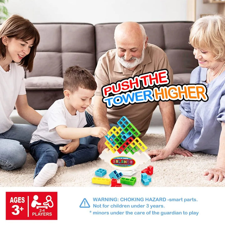 Balance Turm | 3D Farbenfroh Kreativ Beruhigend Langlebig-Luzern Mode