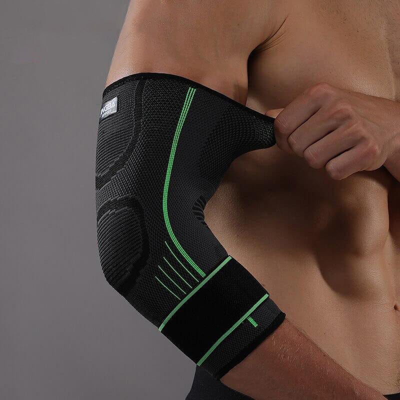 Hochwertige Kompressions-Armstütze für Sport und Fitness-Grün-L-XL (24-30 cm)-Luzern Mode