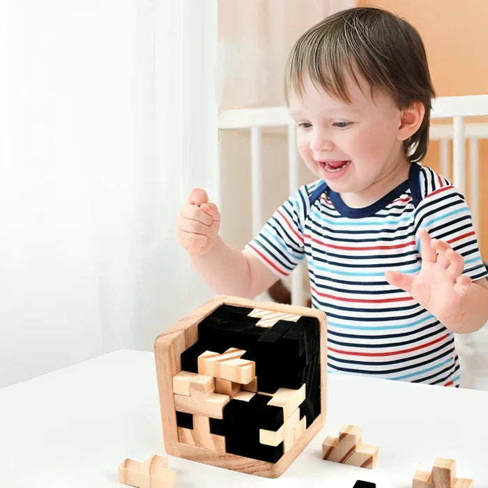 3D Puzzleblock | Holz Langlebig Lehrreich Herausfordernd Vielseitig Logik-Luzern Mode