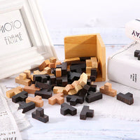 3D Puzzleblock | Holz Langlebig Lehrreich Herausfordernd Vielseitig Logik-Luzern Mode