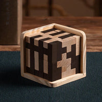 3D Puzzleblock | Holz Langlebig Lehrreich Herausfordernd Vielseitig Logik-Luzern Mode