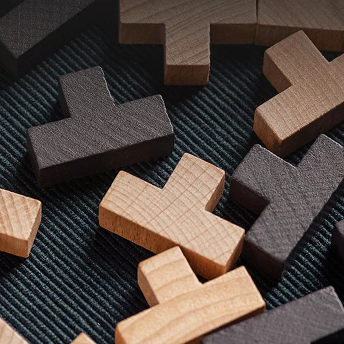 3D Puzzleblock | Holz Langlebig Lehrreich Herausfordernd Vielseitig Logik-Luzern Mode