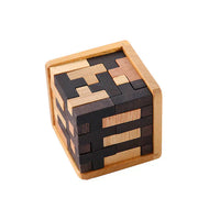 3D Puzzleblock | Holz Langlebig Lehrreich Herausfordernd Vielseitig Logik-Luzern Mode