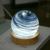 3D Mini-Planetenlampe | Einzigartig Vielseitig Stimmungsvolles Licht Langlebig Stilvoll Holz-Erde-Luzern Mode