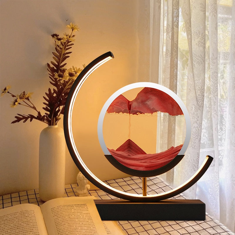 Tischlampe | Sandmuster Modern Stilvoll Einzigartig Stimmungsvolll Vielseitig-Luzern Mode