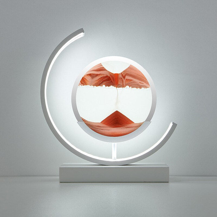 Tischlampe | Sandmuster Modern Stilvoll Einzigartig Stimmungsvolll Vielseitig-Rot-Weiß-Luzern Mode