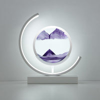Tischlampe | Sandmuster Modern Stilvoll Einzigartig Stimmungsvolll Vielseitig-Violett-Weiß-Luzern Mode