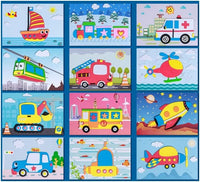 3D Schaumstoff Sticker Puzzle | Tiere Farbenfroh Kreativ Vielseitig Langlebig-Fahrzeuge (Set von 12)-Luzern Mode