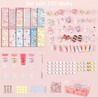 3D Sticker Design Set | Kreativ Langlebig Spaß Vielseitig Verzieren-Set mit 230 + KOSTENLOSE Aufbewahrungsbox-Luzern Mode