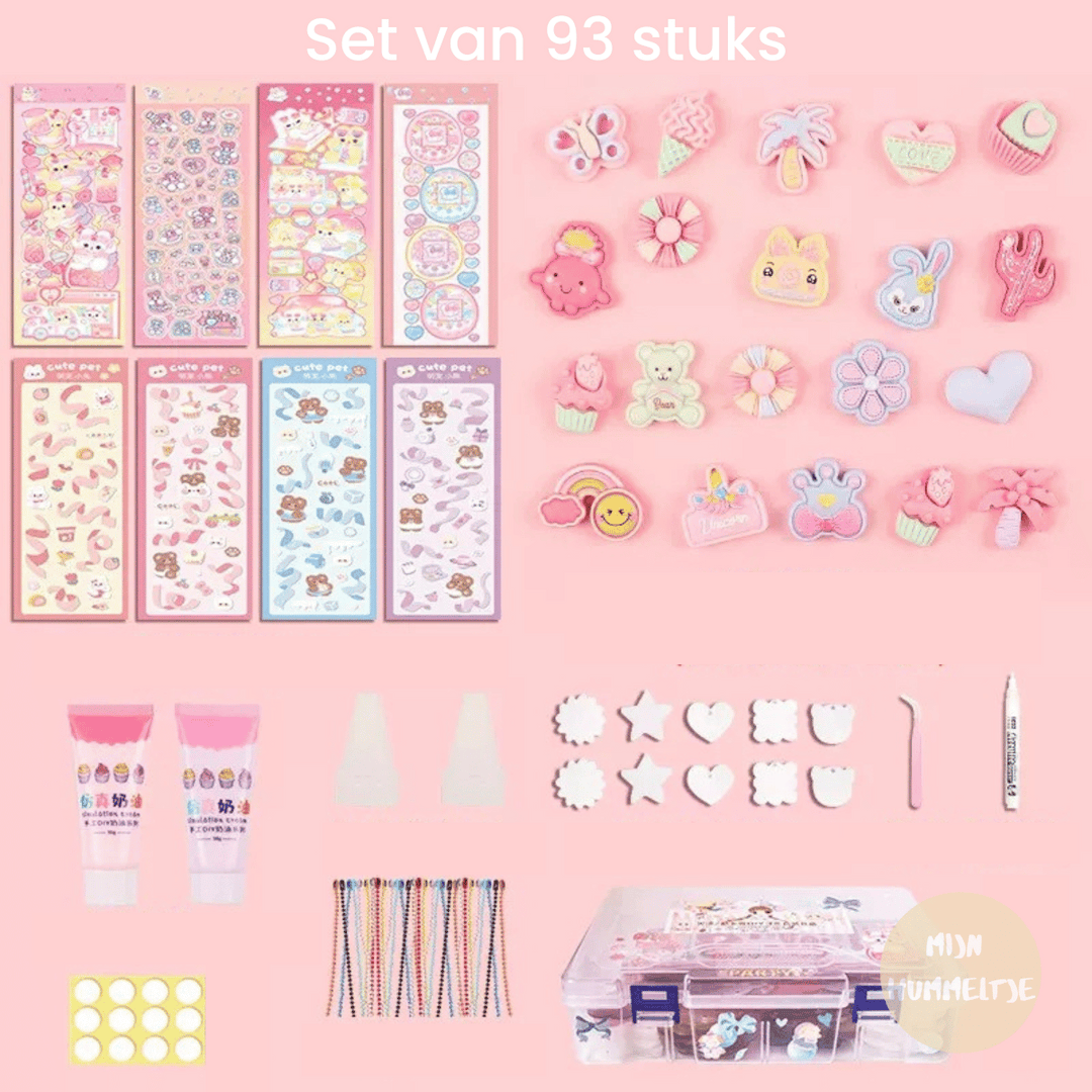 3D Sticker Design Set | Kreativ Langlebig Spaß Vielseitig Verzieren-Set mit 93 + KOSTENLOSE Aufbewahrungsbox-Luzern Mode