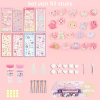 3D Sticker Design Set | Kreativ Langlebig Spaß Vielseitig Verzieren-Set mit 93 + KOSTENLOSE Aufbewahrungsbox-Luzern Mode