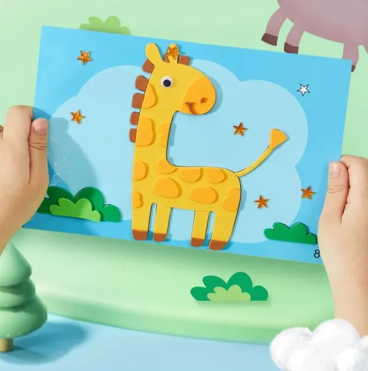 3D Stickerset | Tiere Farbenfroh Kreativ Vielseitig Unterhaltsam Lehrreich-Luzern Mode