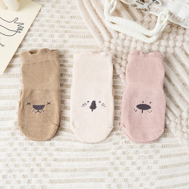 Damen Socken Set mit Tiermotiven - 3 Paar Baumwolle-Set A-0-1 jaar (S)-Luzern Mode