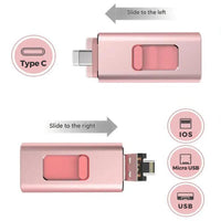 4-in-1 Flashlaufwerk | Universell | Kompakt | Sicher | USB-C | Lightning-Luzern Mode