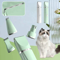 Haustier-Trimmer | 4-in-1 Leise Edelstahl Stressfrei Aufladbar Kabellos-Luzern Mode