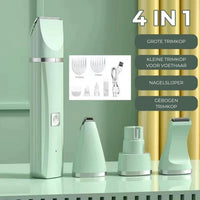 Haustier-Trimmer | 4-in-1 Leise Edelstahl Stressfrei Aufladbar Kabellos-Grün-Luzern Mode