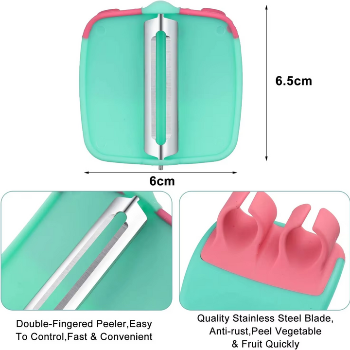 Finger-Schäler-Set | 4-teilig Ergonomisch Langlebig Komfortabel Kompakt-Luzern Mode