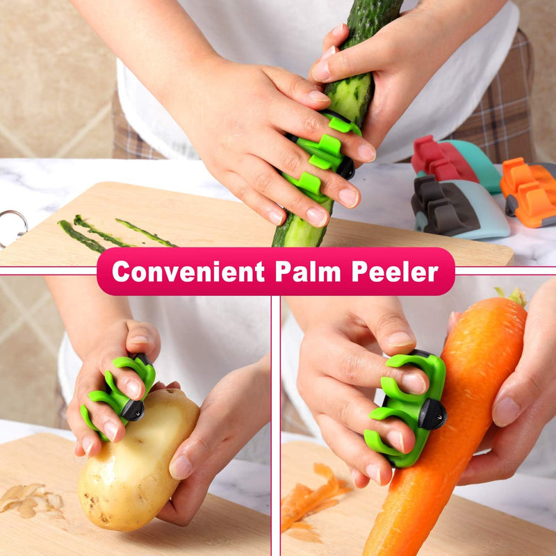 Finger-Schäler-Set | 4-teilig Ergonomisch Langlebig Komfortabel Kompakt-Luzern Mode