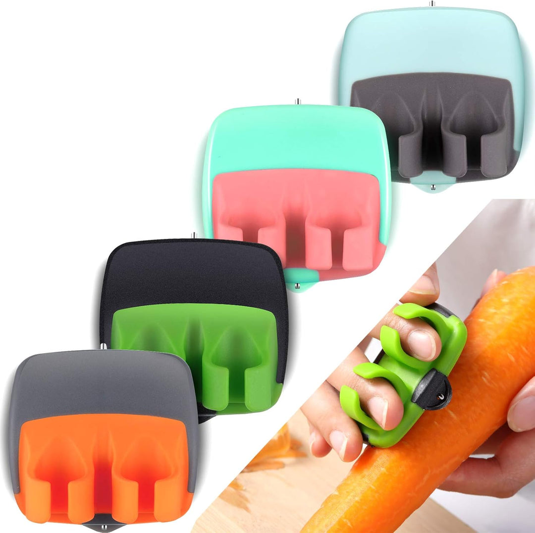 Finger-Schäler-Set | 4-teilig Ergonomisch Langlebig Komfortabel Kompakt-Luzern Mode