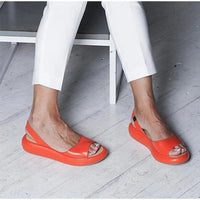 Orthopädische Damen Komfortsandalen mit niedrigem Absatz – Livana