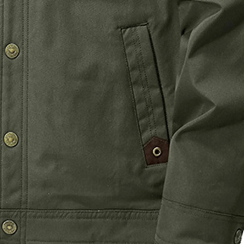 Herren Gelegte Outdoor Winterjacke – Gefüttert mit Wollinnenfutter – Danny