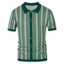 Atmungsaktive Herren Chevron Poloshirt mit Knopfleiste – Julian