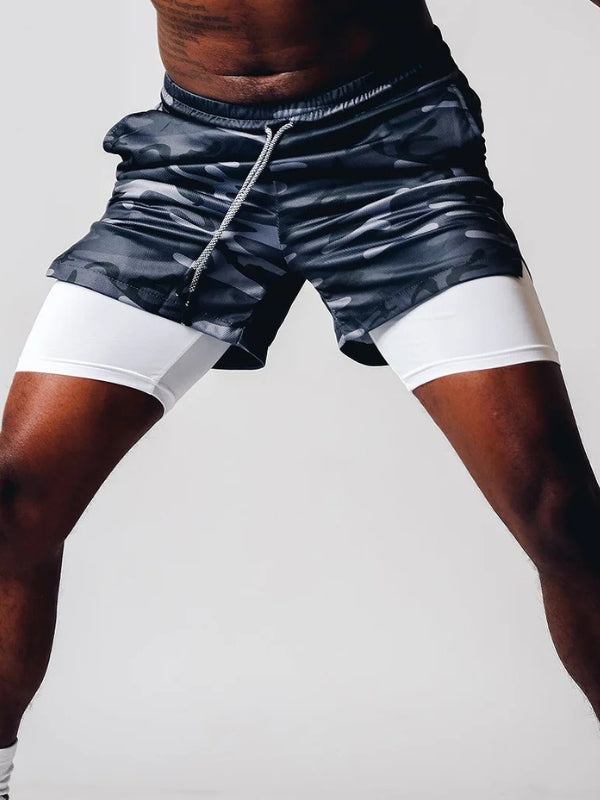 2-in-1 Sommer-Sportshorts für Herren – Felix