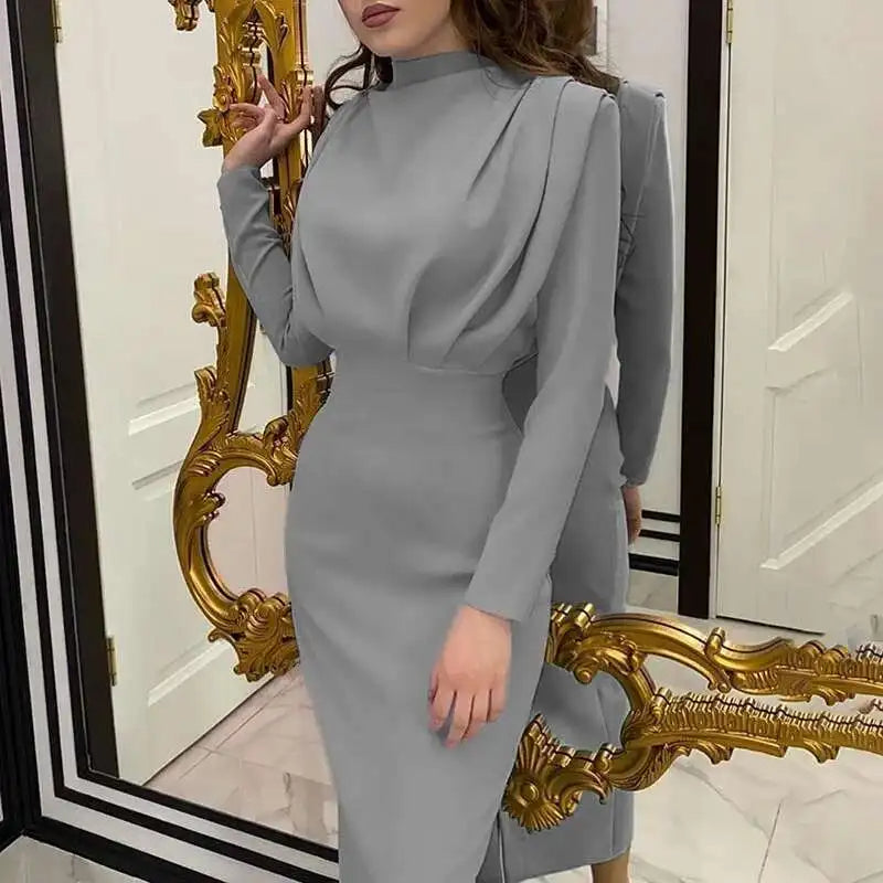 Bodycon Midi Kleid mit Turtleneck – Valeria
