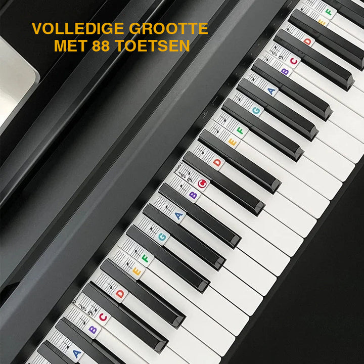 Abnehmbare Notenlabels aus Silikon für 88-Tasten-Pianos und Keyboards