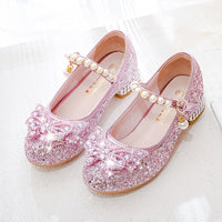 Herbstlicher Glitzer-Schuh Isla – Bequemer Slipper mit Pailletten & Perlen für Mädchen