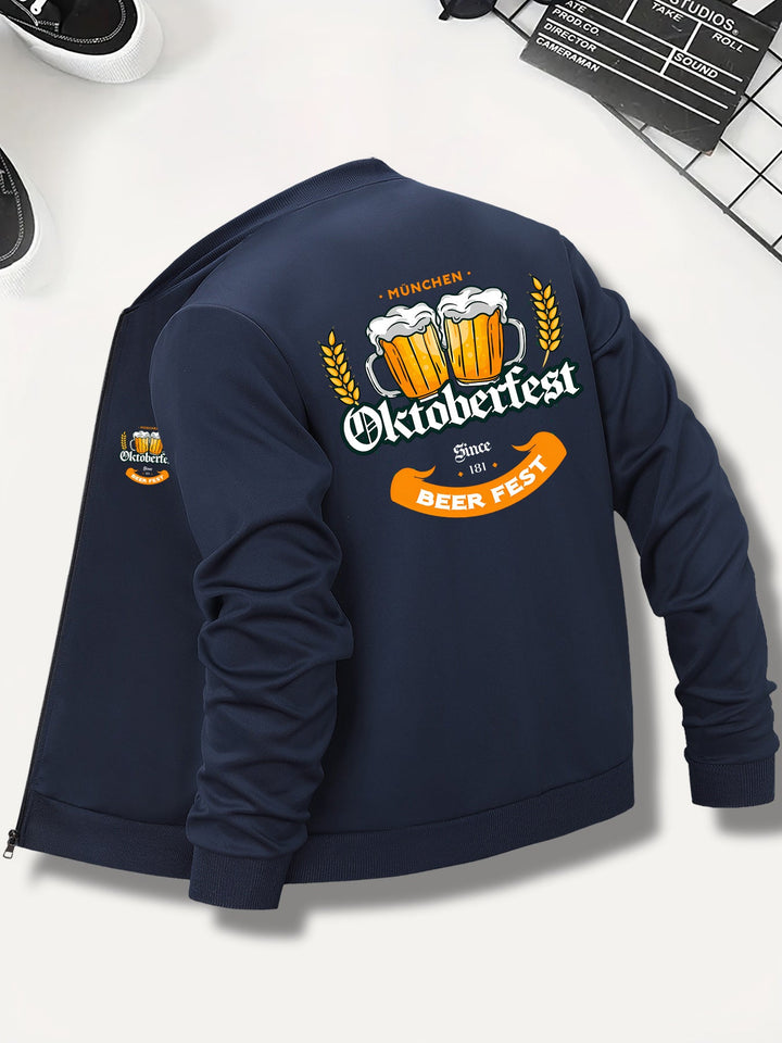 Herren Bomberjacke mit Oktoberfest-Bier-Print – Georg Oktoberfest 2026