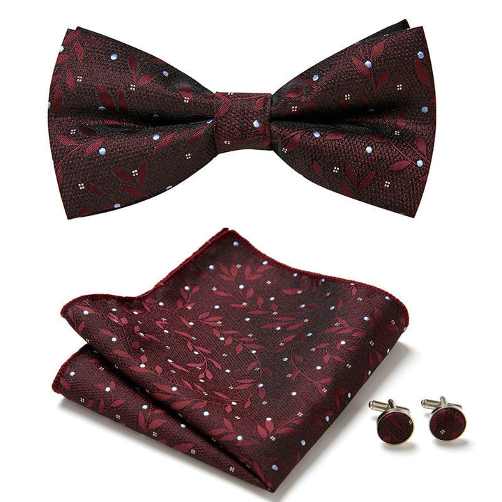 Fliegen-Set mit Blumenmuster – StitchMode (1+1 GRATIS)