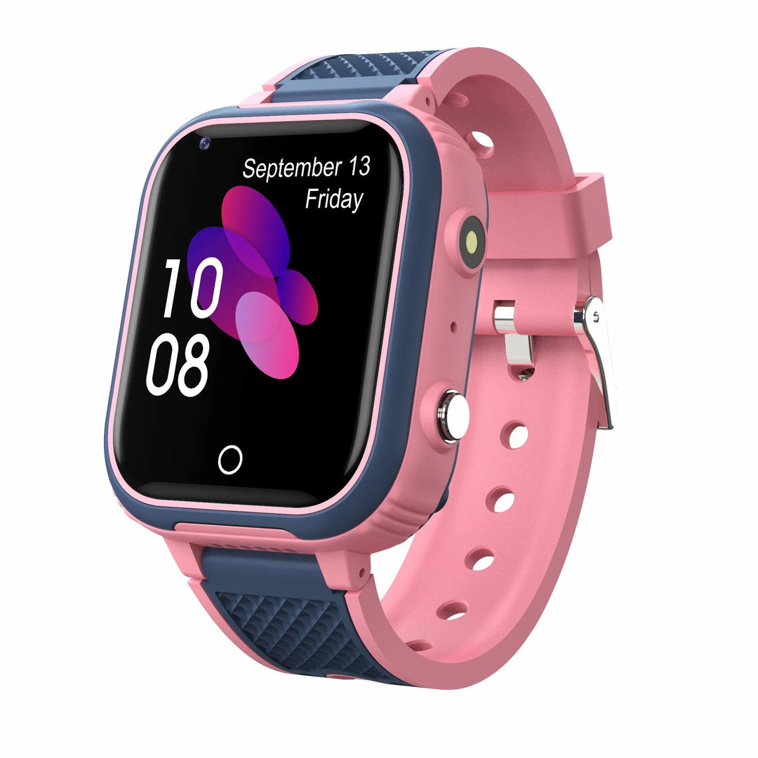 Kinder-Smartwatch | GPS 4G Sicheres Tracking Langlebig Vielseitig Geschenk-Rosa-Luzern Mode