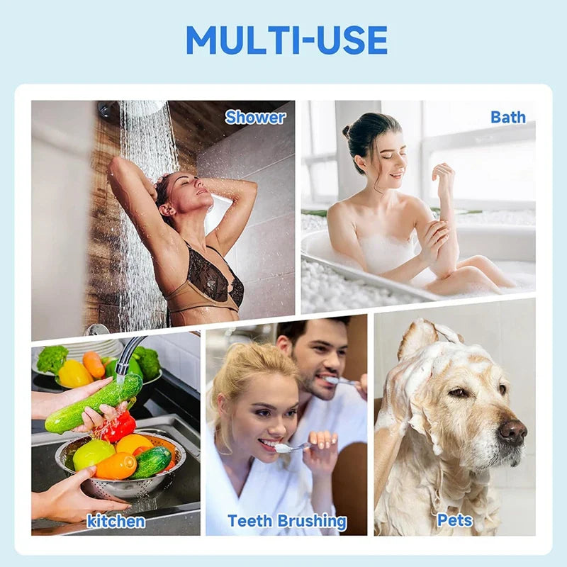 Duschkopf-Filter | Reinigung 5-in-1 Vielseitig Aktivkohle Luxus ClearFlow-Luzern Mode