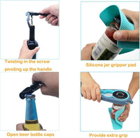 Glasöffner | 5-in-1 Praktisch Vielseitig Langlebig Anti-Rutsch Griff-Luzern Mode