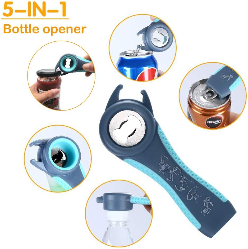 Glasöffner | 5-in-1 Praktisch Vielseitig Langlebig Anti-Rutsch Griff-Luzern Mode