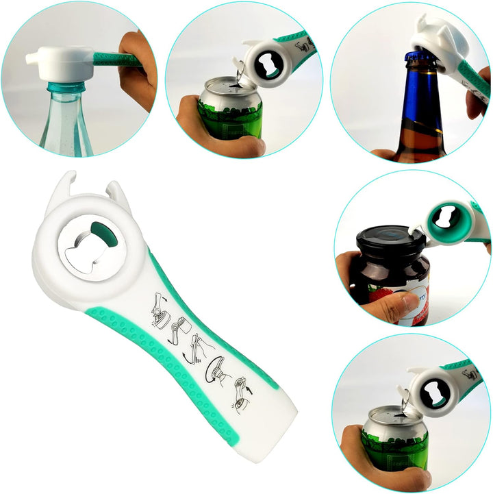 Glasöffner | 5-in-1 Praktisch Vielseitig Langlebig Anti-Rutsch Griff-Luzern Mode