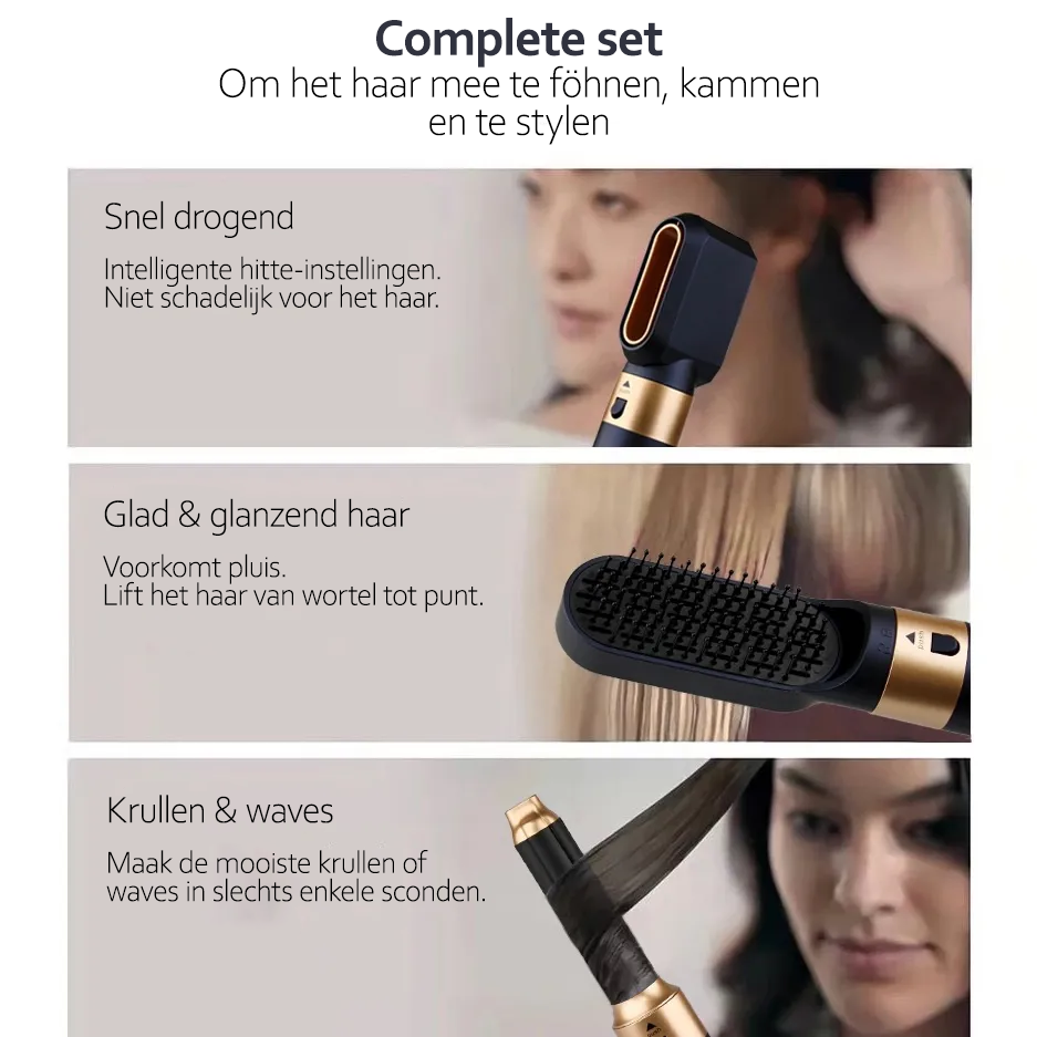 5-in-1 Haarpflegeset für vielseitiges Styling-Erlebnis-Luzern Mode