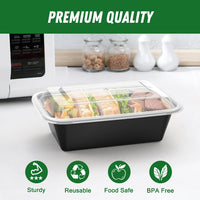 Meal-Prep-Behälter-Set | 50-teilig | Langlebig | Vielseitig | 700 ml | Wiederverwendbar-Luzern Mode
