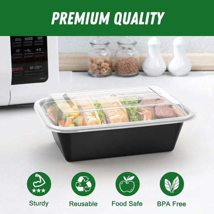 Meal-Prep-Behälter-Set | 50-teilig | Langlebig | Vielseitig | 700 ml | Wiederverwendbar-Luzern Mode