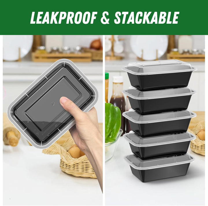 Meal-Prep-Behälter-Set | 50-teilig | Langlebig | Vielseitig | 700 ml | Wiederverwendbar-Luzern Mode