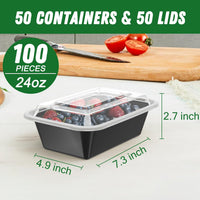 Meal-Prep-Behälter-Set | 50-teilig | Langlebig | Vielseitig | 700 ml | Wiederverwendbar-Luzern Mode